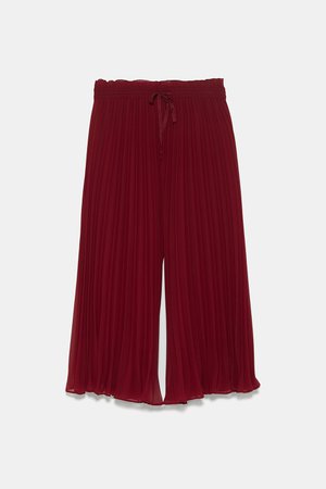 PLEATED CULOTTES - View all-PANTS-WOMAN | ZARA Canada