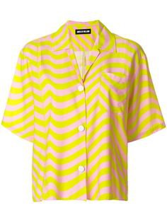 Yellow and Pink Zebra button up
