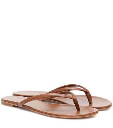 Calypso Leather Thong Sandals - Gianvito Rossi | Mytheresa
