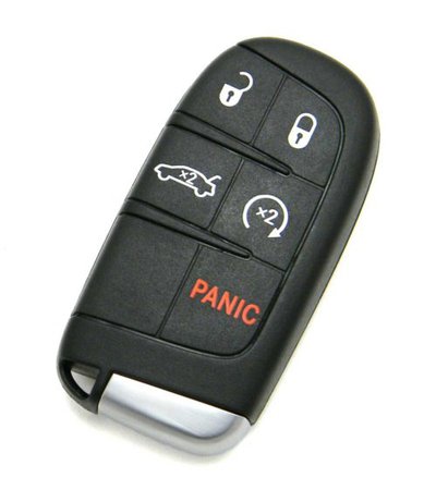 2011-2018 Dodge Charger 5-Button Smart Key Fob Remote Start Trunk Release (M3N-40821302, 05026676)