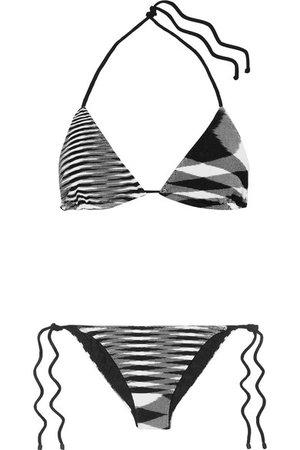 Missoni | Mare Donna striped crochet-knit triangle bikini | NET-A-PORTER.COM