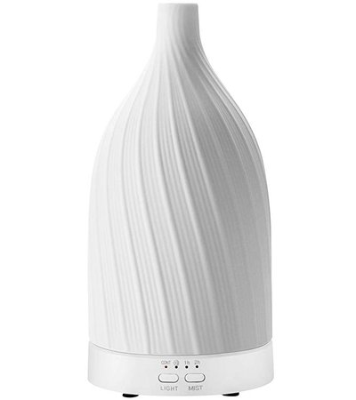 Amazon.com : Vyaime Stone Essential Oil Diffuser, Ceramic Hand-Crafted Ultrasonic Aromatherapy Humidifier, 7 Color LED Night Lights Auto Shut-off for Home Office Baby Room(White) : Beauty