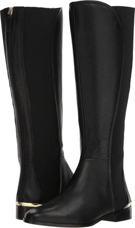 Louise et Cie Women's Vallery Leather Rear-Zip Knee-High Boots Black | eBay
