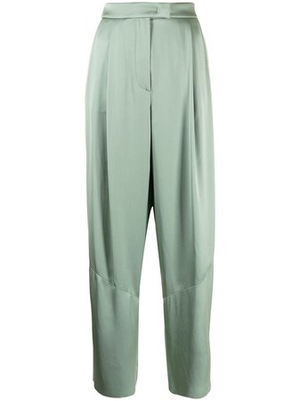 Giorgio Armani high-waisted Silk Trousers - Farfetch
