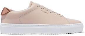 Tennis Metallic-trimmed Leather Sneakers
