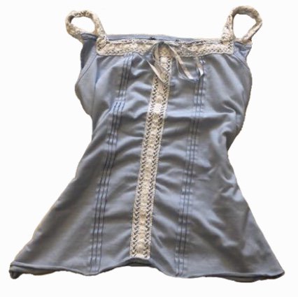 blue lace camisole top