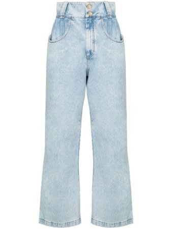 Alessandra Rich crystal-wide-leg Jeans - Farfetch