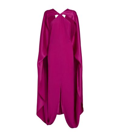 Taller Marmo pink Cape Maxi Dress | Harrods UK