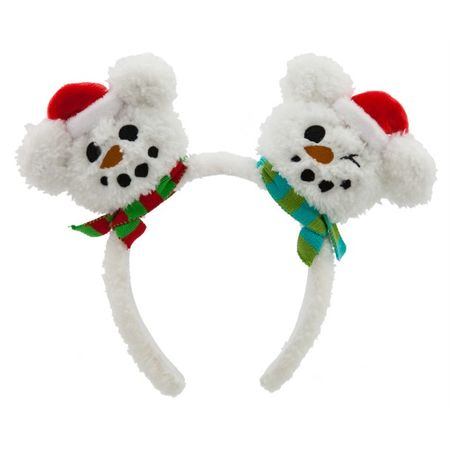 Mickey and Minnie Mouse Holiday Ear Headband for Adults | shopDisney