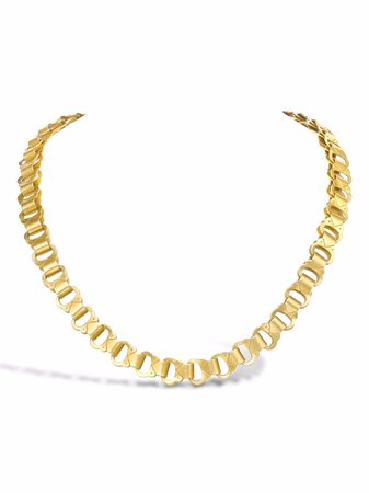 Pragnell Vintage 18kt Yellow Gold Victorian Fancy Link Book Chain Necklace - Farfetch