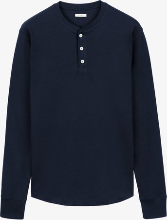 T-Shirt Henley navy Sw773 | Suitsupply Online Store