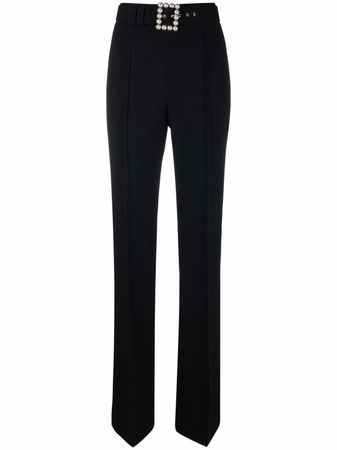 Shop Andrew Gn belted tailored trousers with Express Delivery - FARFETCH