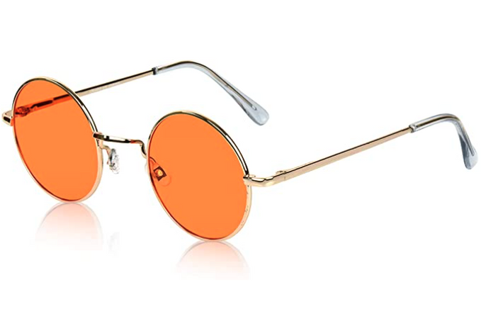 70’s disco sunglasses orange