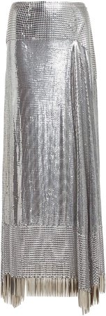 Paco Rabanne High-Rise Metallic Skirt
