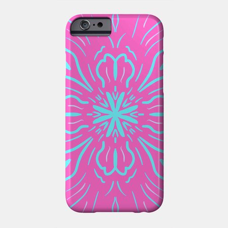 Pink Cyan Design - Ornament - Phone Case | TeePublic