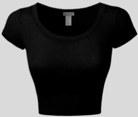 black crop t-shirt short sleeve sleeves sleeved basic basics cropped t shirt tee top