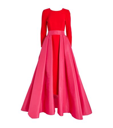 Carolina Herrera Over-Skirt Gown | Harrods US