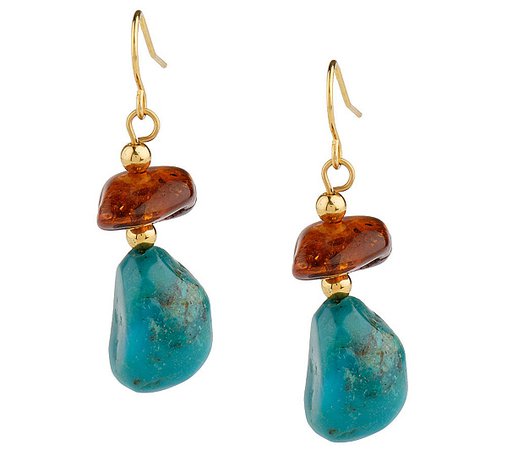 turquoise nuggets earrings - Google Search