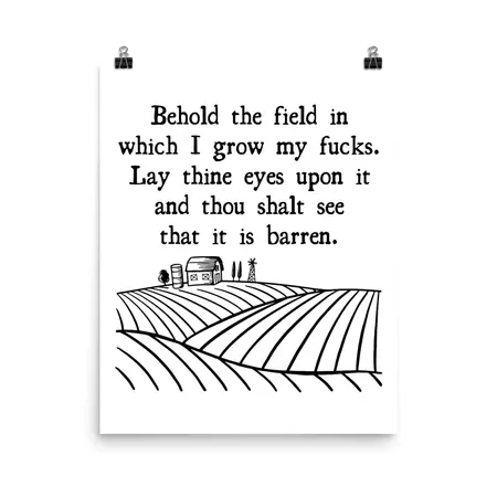 behold the field no color