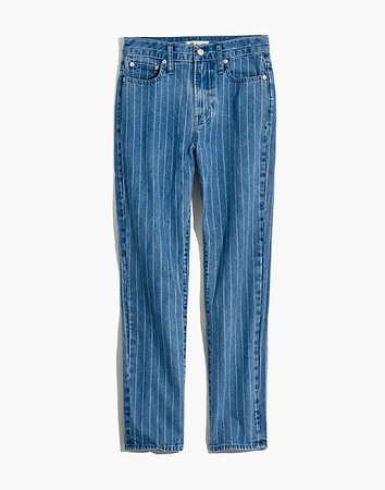 The Perfect Vintage Jean: Pinstripe Edition blue