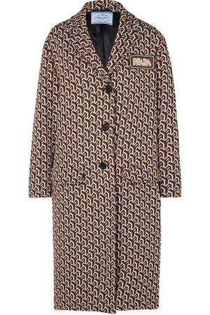 Prada | Jacquard-knit coat | NET-A-PORTER.COM