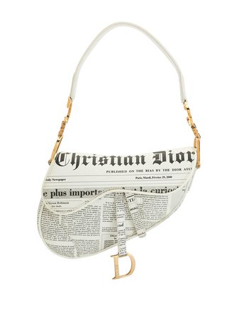 Christian Dior pre-owned Newspaper Saddle Handbag - Farfetch