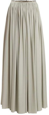 Rylee Silk Georgette Skirt - Womens - Light Grey