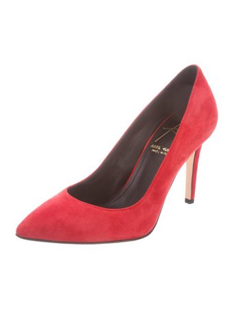 Abel Muñoz Suede Pointed-Toe Pumps - Shoes - W7A20482 | The RealReal