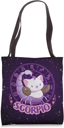 Amazon.com: Kawaii Cats Astrology Zodiac Scorpio Tote Bag