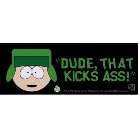 South Park - Dude That Kicks Ass Decal - Walmart.com - Walmart.com