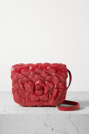Garavani 03 Rose Edition Atelier Small Leather Shoulder Bag - Red