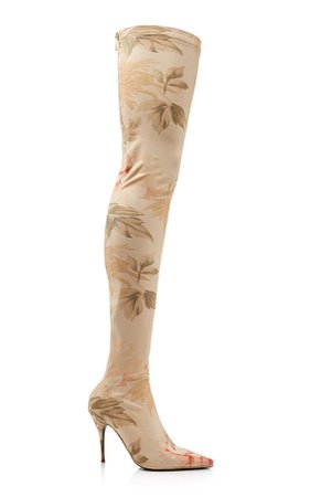 Zimmermann Fitted Over-The-Knee Lycra Boots
