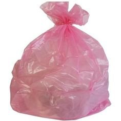 pink trash bag