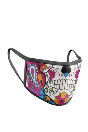 Dia De Los Muertos 2PK Fabric Face Mask Made in USA | Etsy