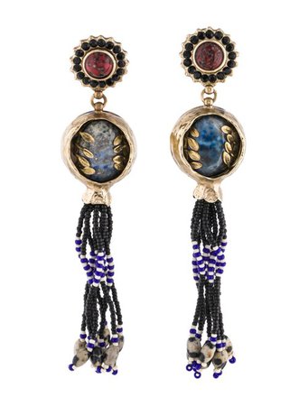 Etro Lapis Lazuli, Crystal, Resin, Glass & Bead Earrings - Earrings - ETR72266 | The RealReal