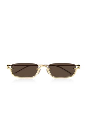 Square-Frame Metal Sunglasses By Gucci | Moda Operandi