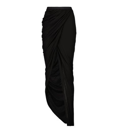 Rick Owens - Lilies wrap maxi skirt | Mytheresa