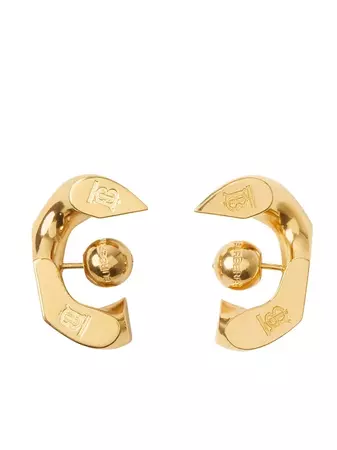 Burberry gold-plated chain-link Earrings - Farfetch