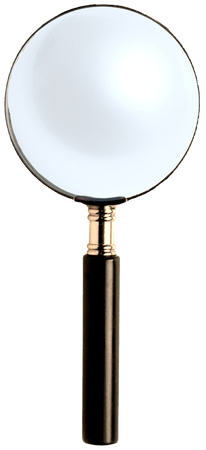 magnifying glass png for detective / investigation / investigator