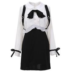white black dress