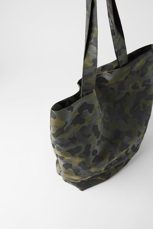 CAMOUFLAGE TOTE BAG - BAGS-TRF | ZARA United States