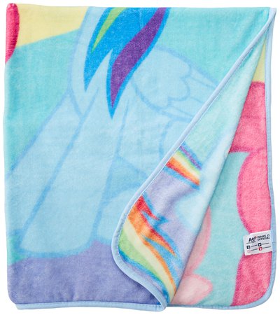 Amazon.com: Hasbro's My Little Pony "Join The Herd" Micro Raschel Throw Blanket, 46" x 60", Multi Color: Home & Kitchen