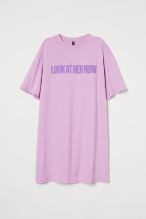T-shirt Dress - Purple