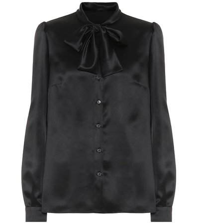 Dolce & Gabbana - Silk-satin blouse | Mytheresa