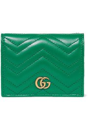 Gucci | GG Marmont quilted leather cardholder | NET-A-PORTER.COM
