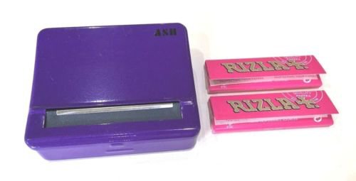 Automatic Rolling Machine Tobacco Case Tin Roller PURPLE 2 RIZLA Pink Booklets | eBay