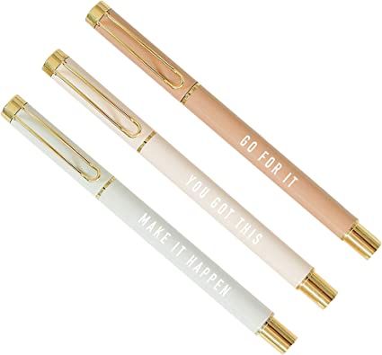 Amazon.com : SWEET WATER DECOR You Got This Metal Pen Set | Inspirational Gifts for Women | Office Supplies | Cute Pens | Desk Decor | Office Accessories | School Supplies | Motivational Quotes | Graduation Gifts : Office Products