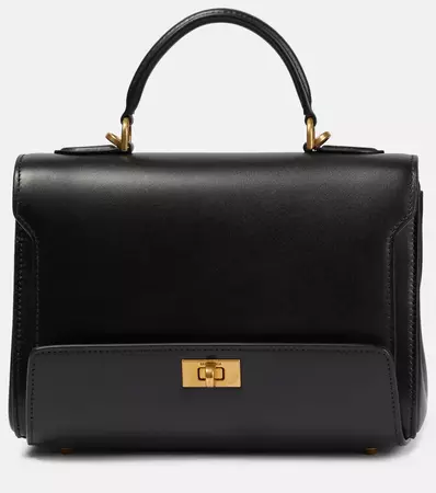 Money Small Leather Tote Bag in Black - Balenciaga | Mytheresa