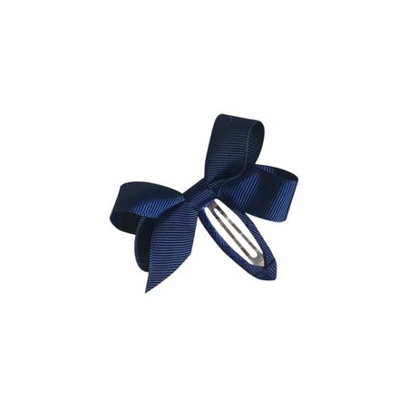 Navy Barrette Bow Clip | Isabella Bows