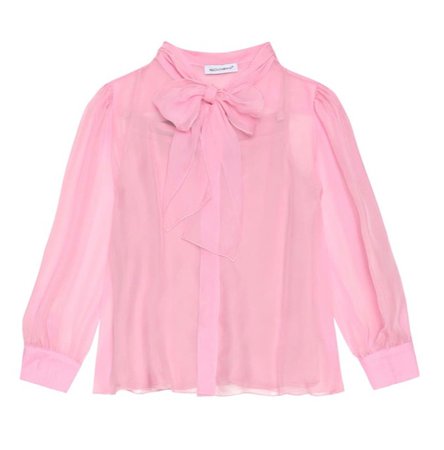 dolce and gabbana pink blouse